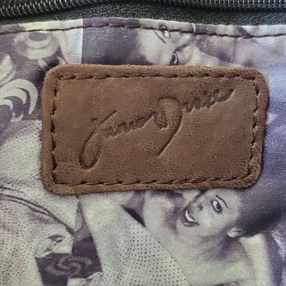 Junior Drake Clutch Wallet Brown Supple Leather Pleated Zip Closure Minimalist - Picture 8 of 9